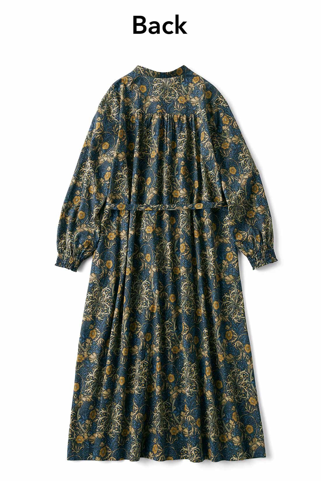大人服】ウィリアムモリス ぽわん袖ワンピース ワンピース