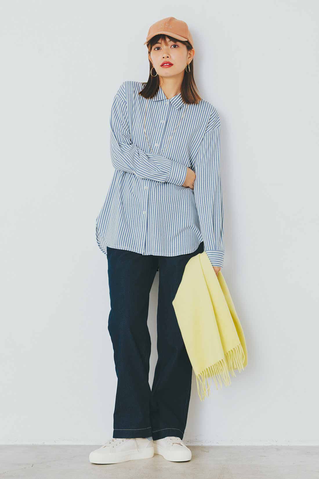Live in  comfort|リブ イン コンフォート ぬくぬくでしあわせ ゆったりはける裏ボアワイドパンツ【まとめ買いキャンペーン】