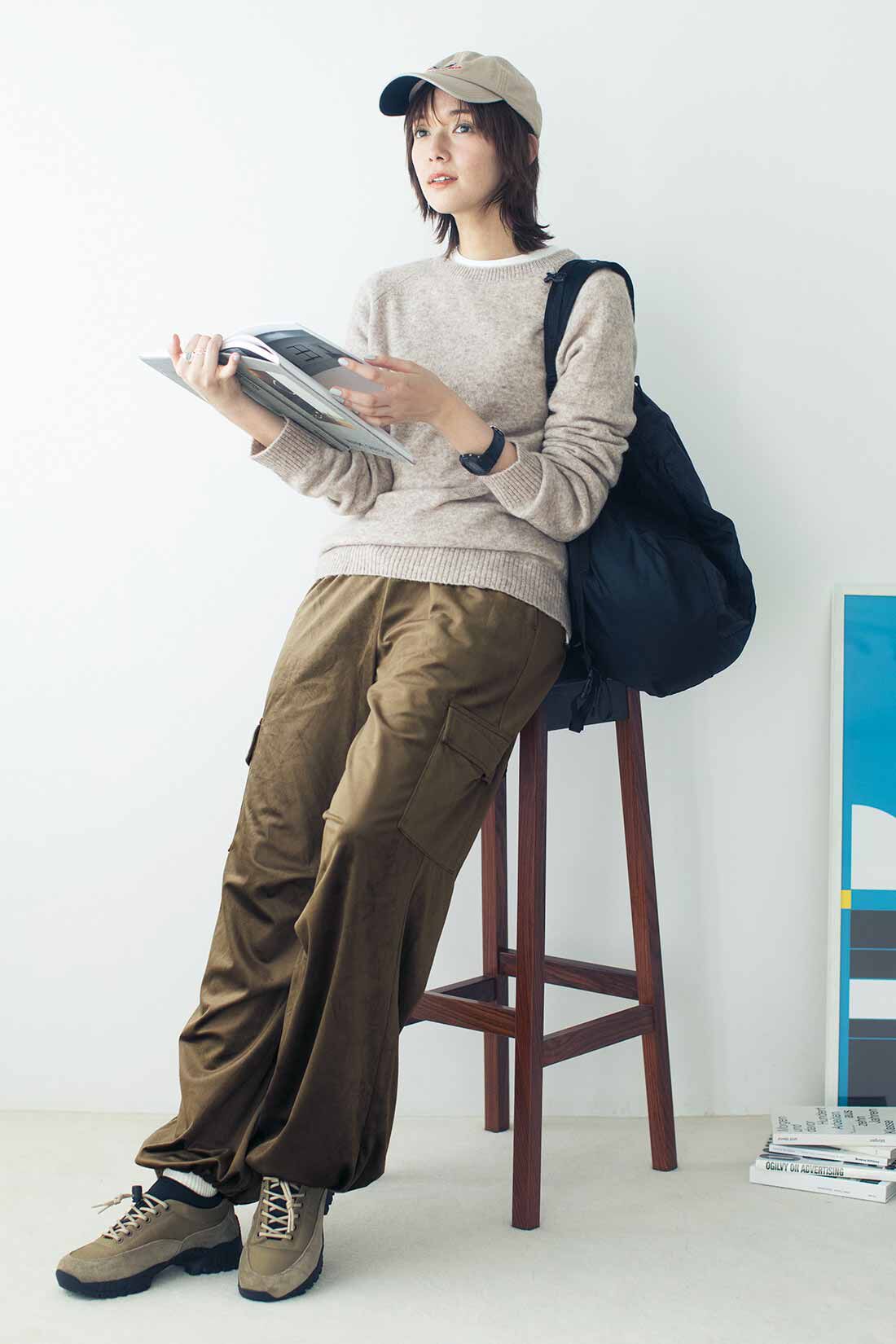 Live in comfort［リブインコンフォート］|リブ イン コンフォート ふんわりやさしいヤク混素材のウォッシャブルニットトップス