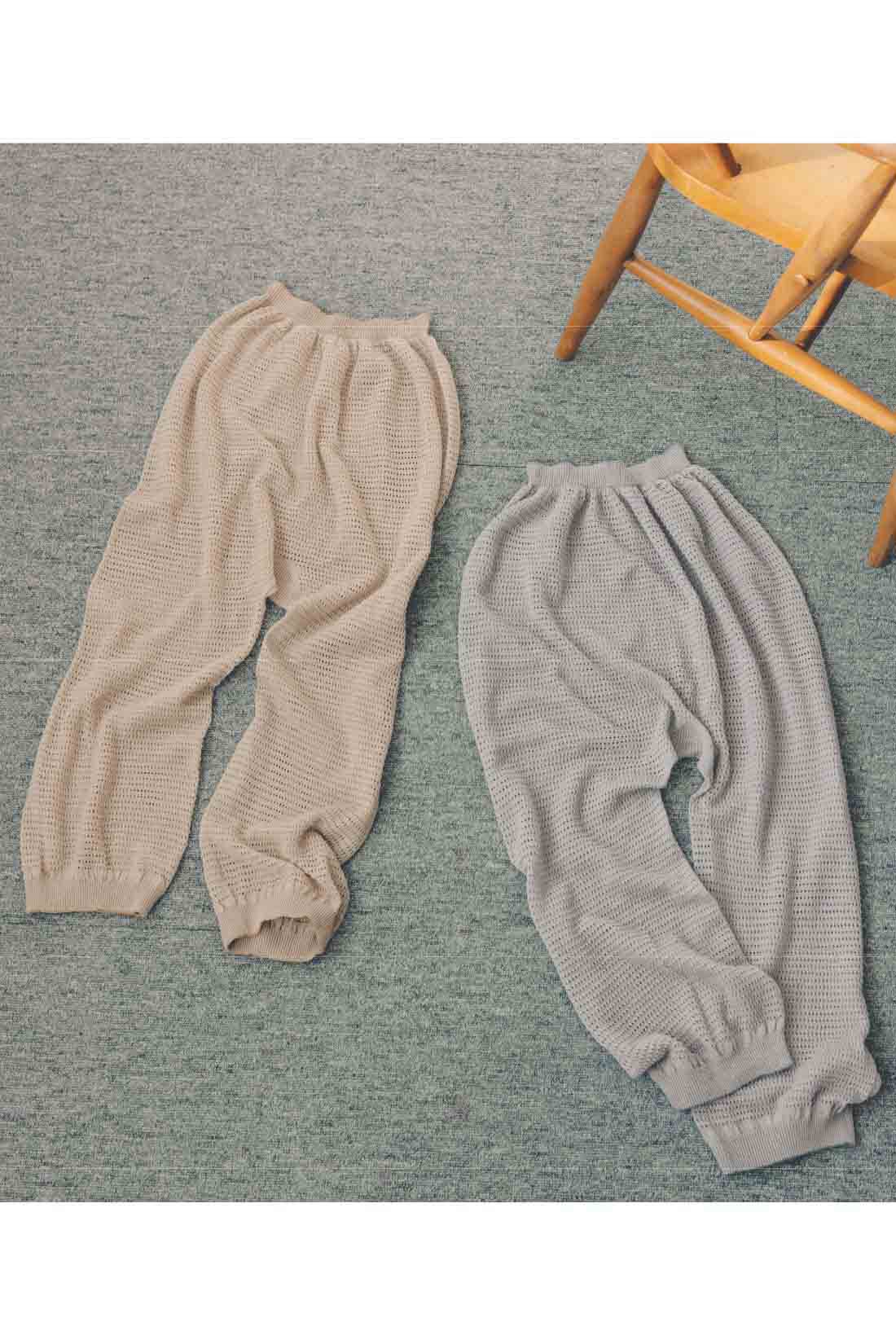Live in comfort［リブインコンフォート］|リブ イン コンフォート　さらりと風を通して涼やかな コットン混メッシュのすそくるりんペチパンツの会【おはだが気になるみんなへ】