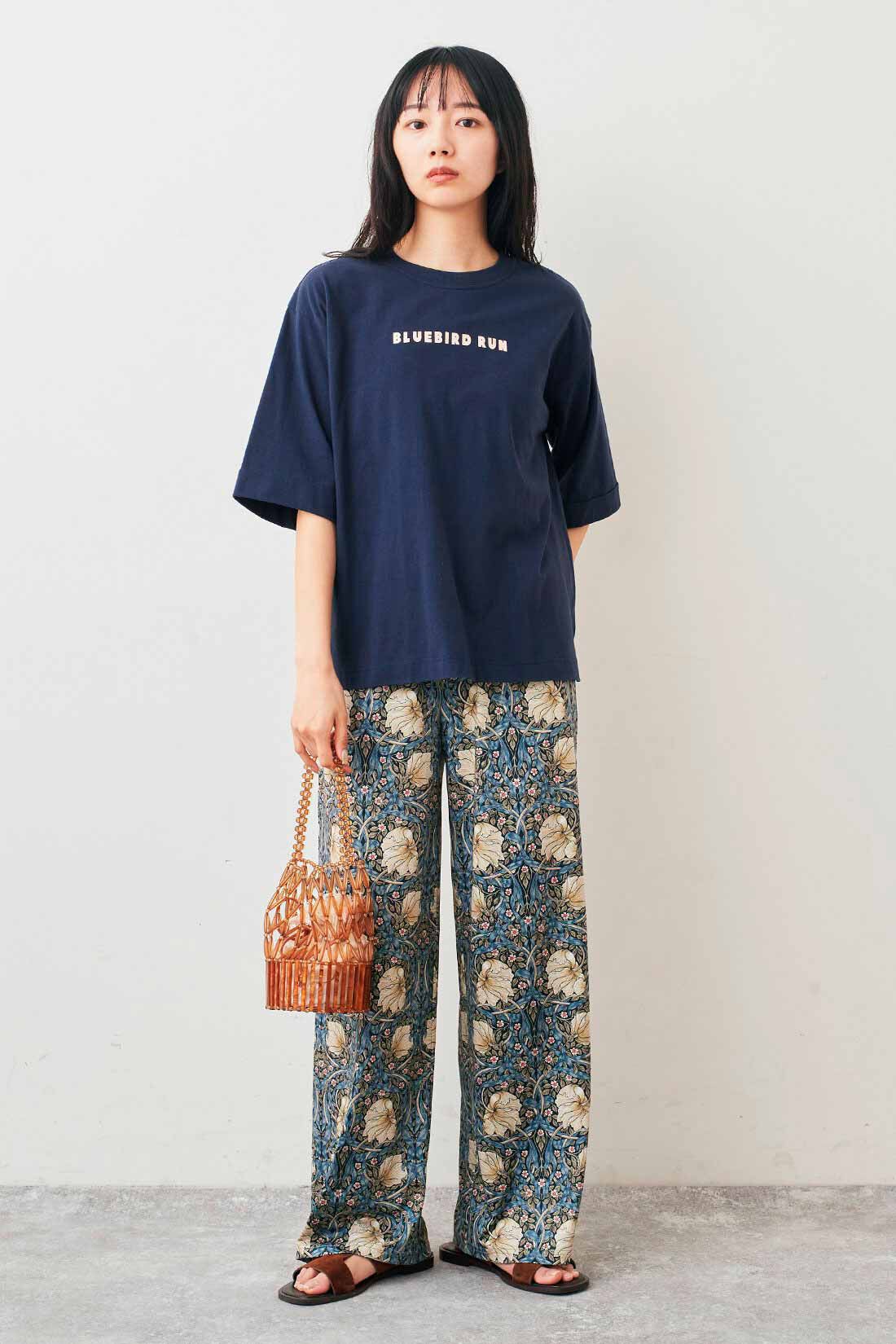 Live in  comfort|リブ イン コンフォート×500色の色えんぴつコラボ トルコオーガニックコットン五分袖Tシャツ【まとめ買いキャンペーン】