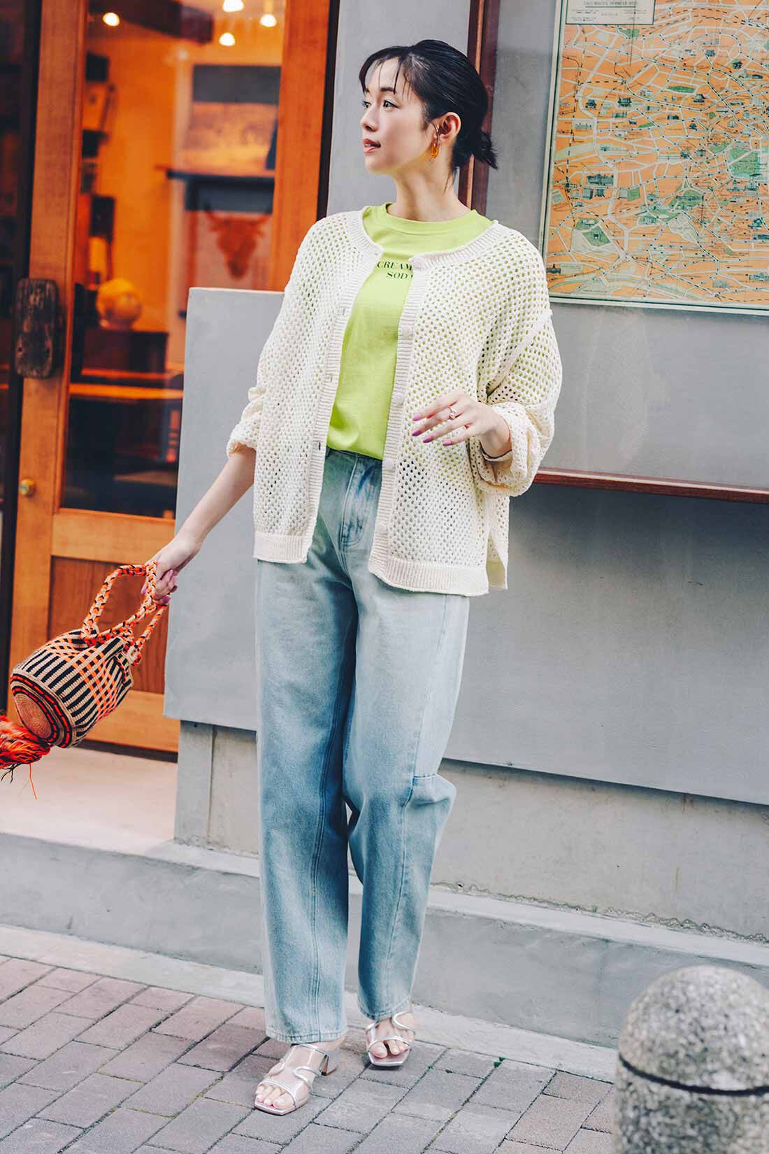 Live in  comfort|リブ イン コンフォート×500色の色えんぴつコラボ トルコオーガニックコットン五分袖Tシャツ【まとめ買いキャンペーン】