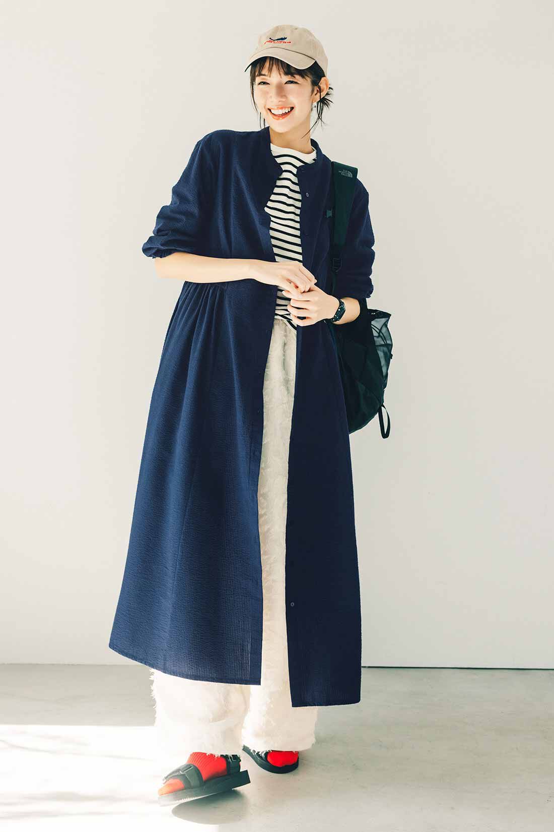 Live in comfort［リブインコンフォート］|リブ イン コンフォート Live love cotton（R）プロジェクト 肌心地やわらかな 大人ボーダーワッフルトップスの会