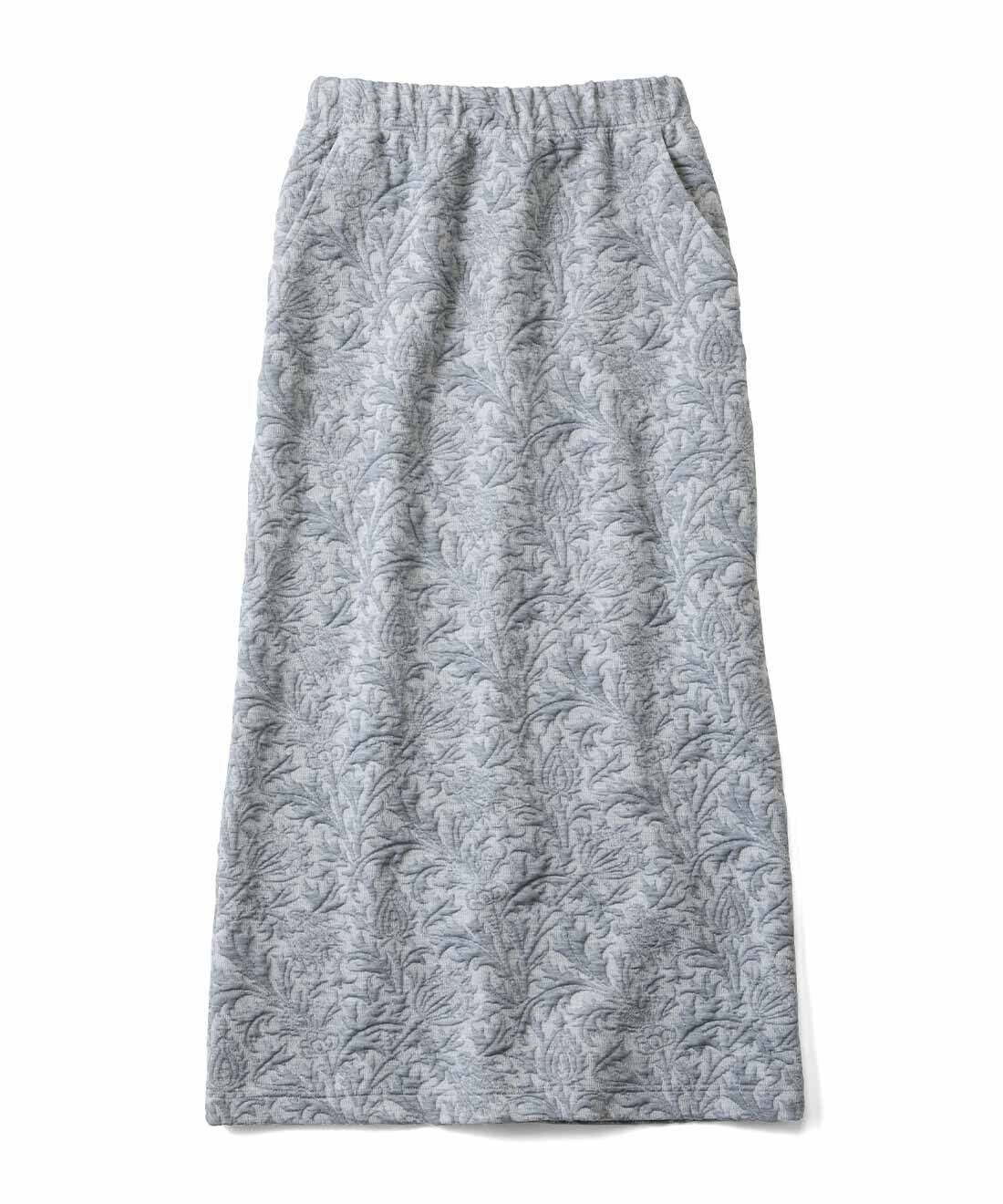 Live in  comfort|リブ イン コンフォート 大人モリスの世界 「シスル」柄をカジュアルに楽しむ ジャカードカットソーセットアップ〈パウダーグレー〉