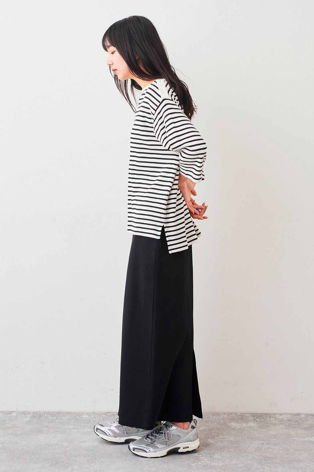 Live in comfort［リブインコンフォート］|リブ イン コンフォート Live love cotton（R）プロジェクト 肌心地やわらかな 大人ボーダーワッフルトップスの会