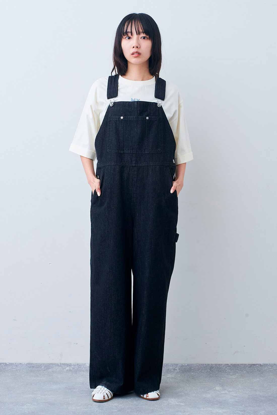 Live in  comfort|リブ イン コンフォート 人気スタイリスト 石上 美津江さんとつくった これが正解！ 大人のこなれサロペット〈ブラックデニム〉