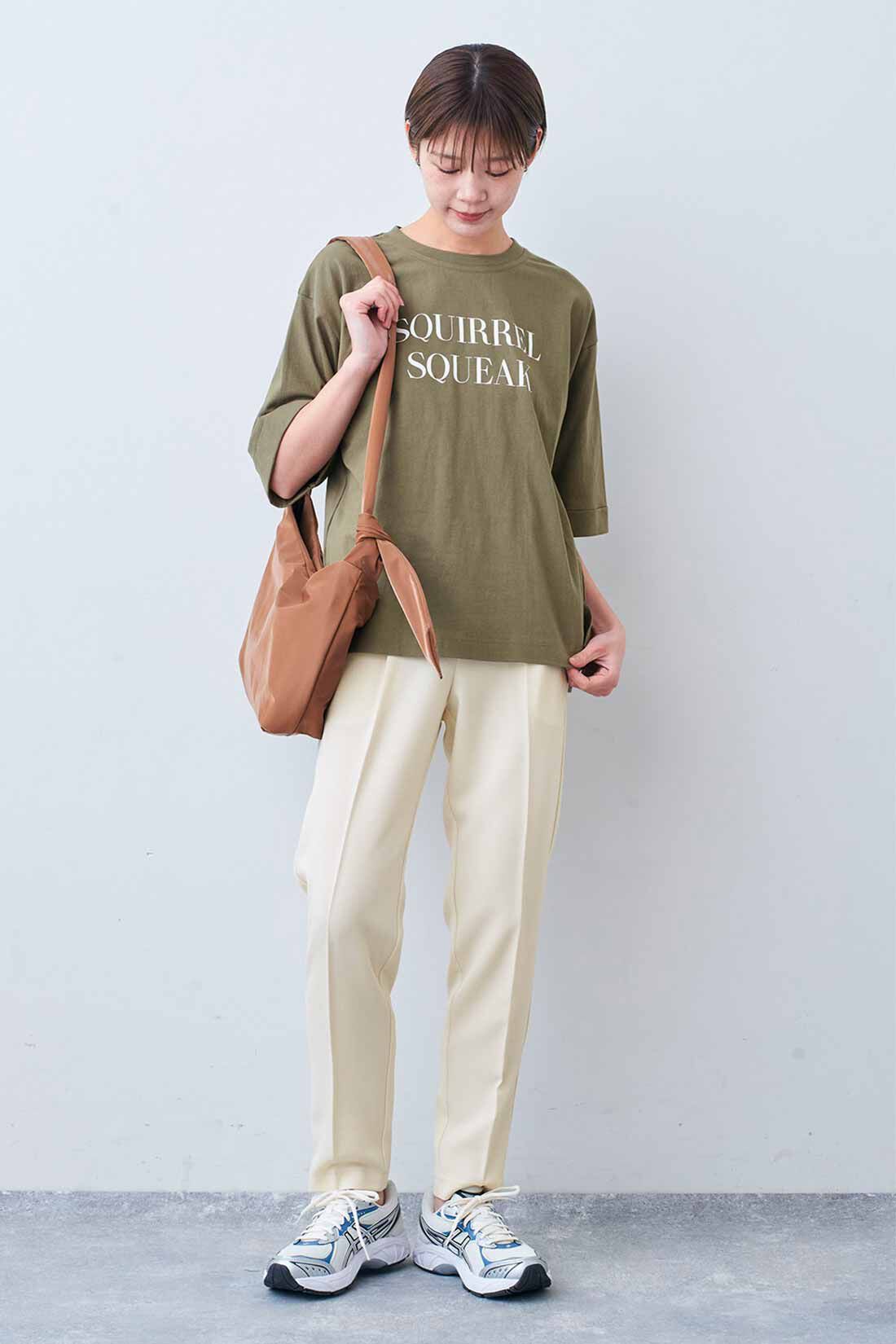 Live in  comfort|リブ イン コンフォート×500色の色えんぴつコラボ トルコオーガニックコットン五分袖Tシャツ【まとめ買いキャンペーン】