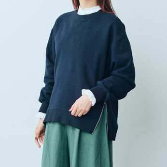 Live in  comfort | ＬＬＣすそファスナースウェット〈ＢＫ〉リブイン