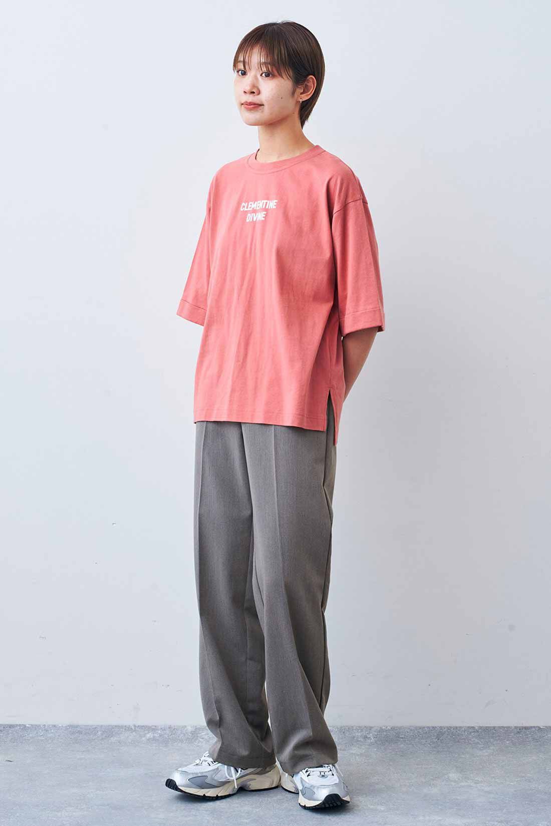 Live in  comfort|リブ イン コンフォート×500色の色えんぴつコラボ トルコオーガニックコットン五分袖Tシャツ【まとめ買いキャンペーン】