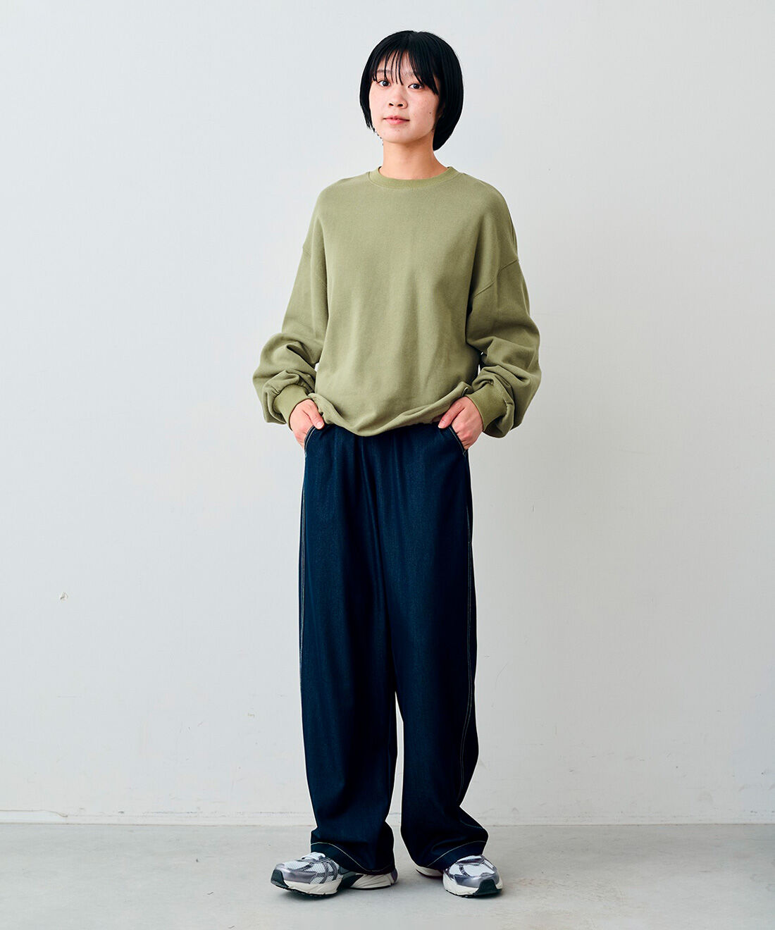 Live in comfort［リブインコンフォート］|リブ イン コンフォート きれい見えしてウエストらくちん！ テロンとしたはき心地がやみつきになる イージーパンツ〈ネイビー〉