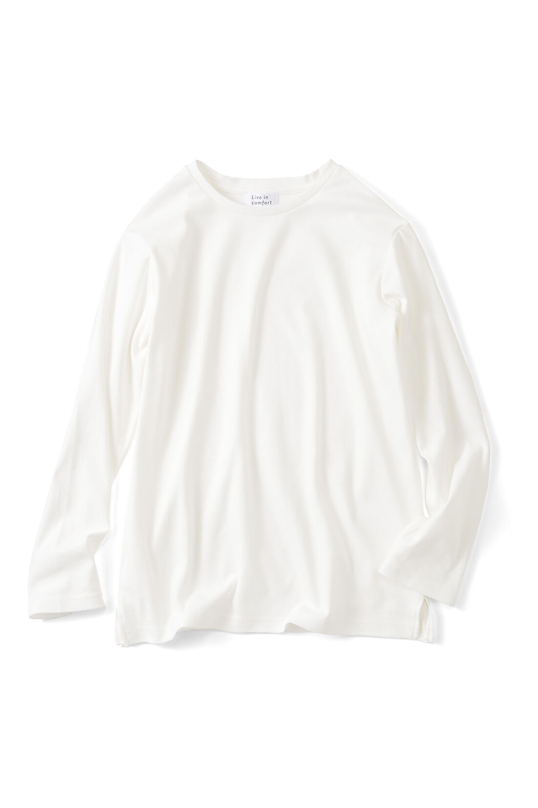 Live in comfort［リブインコンフォート］|リブ イン コンフォート 吸湿発熱コットン素材のこだわりほか綿白Tシャツ