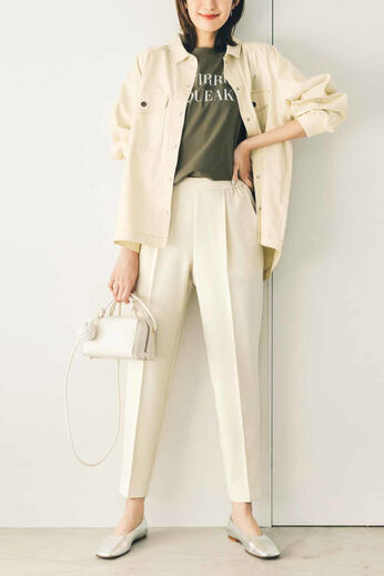 Live in  comfort | きれいだねパンツテーパード〈ＹＥ〉リブイン