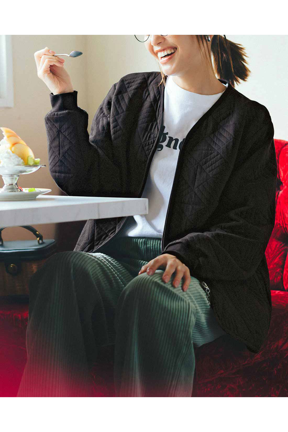 Live in comfort［リブインコンフォート］|リブ イン コンフォート　はまじとコラボ　らくしてきれい見えする　太うねコーデュロイパンツ〈ライトベージュ〉