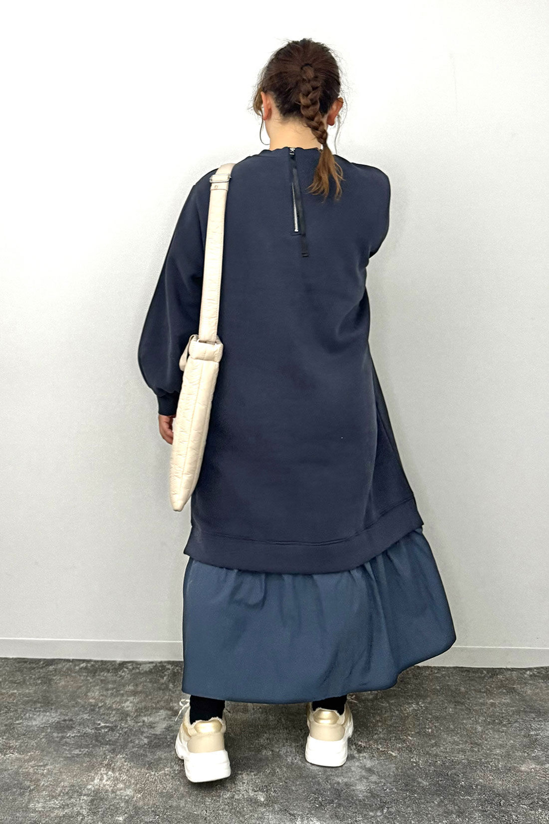 Live in  comfort|ふかふか キルティング ショルダー バッグ 白のコーディネート
