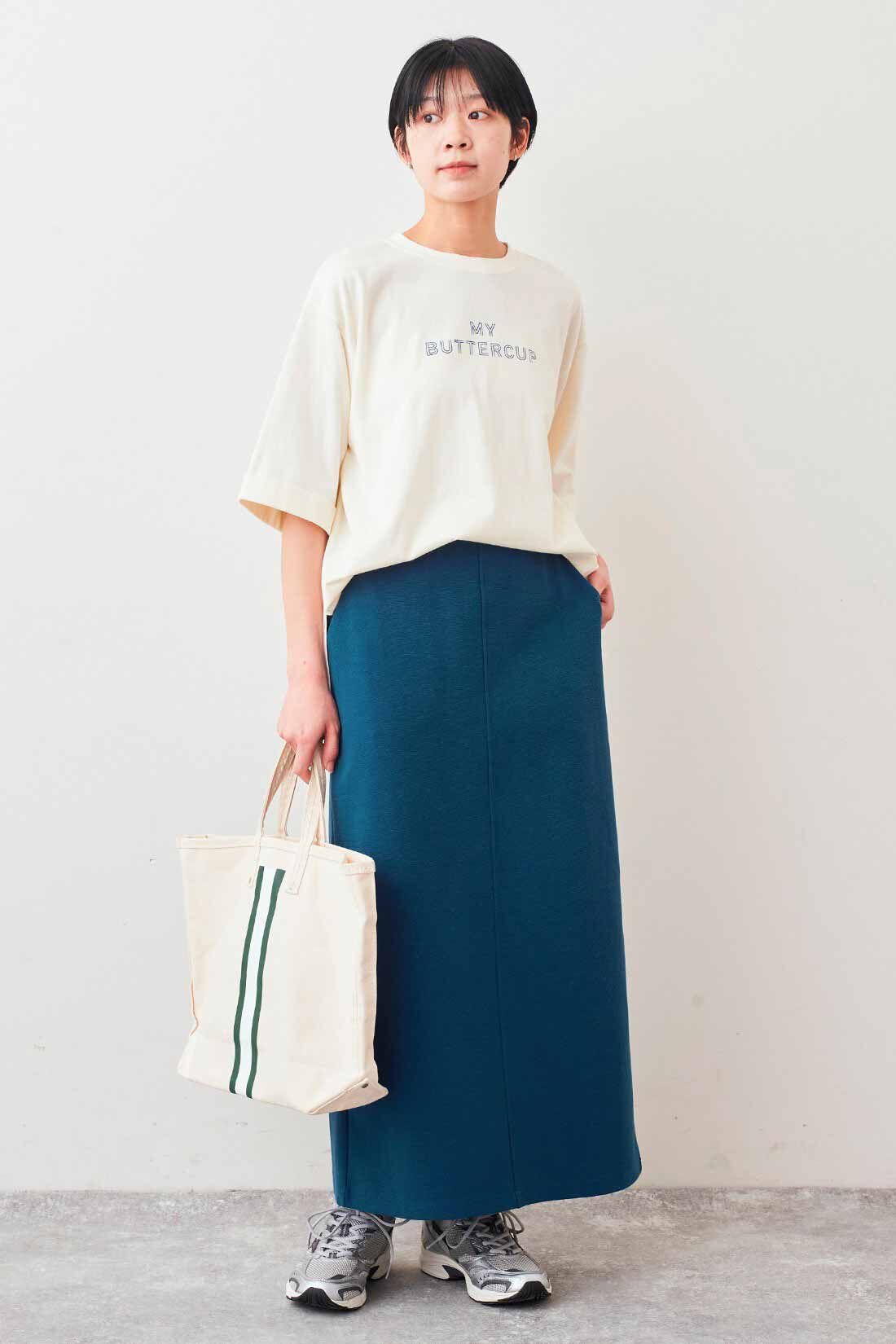 Live in  comfort|リブ イン コンフォート×500色の色えんぴつコラボ トルコオーガニックコットン五分袖Tシャツ【まとめ買いキャンペーン】