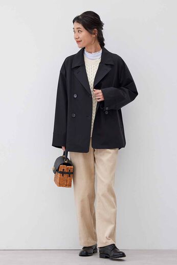 Live in comfort［リブインコンフォート］ | 上品伸び軽ショートコートＢＫリブイン