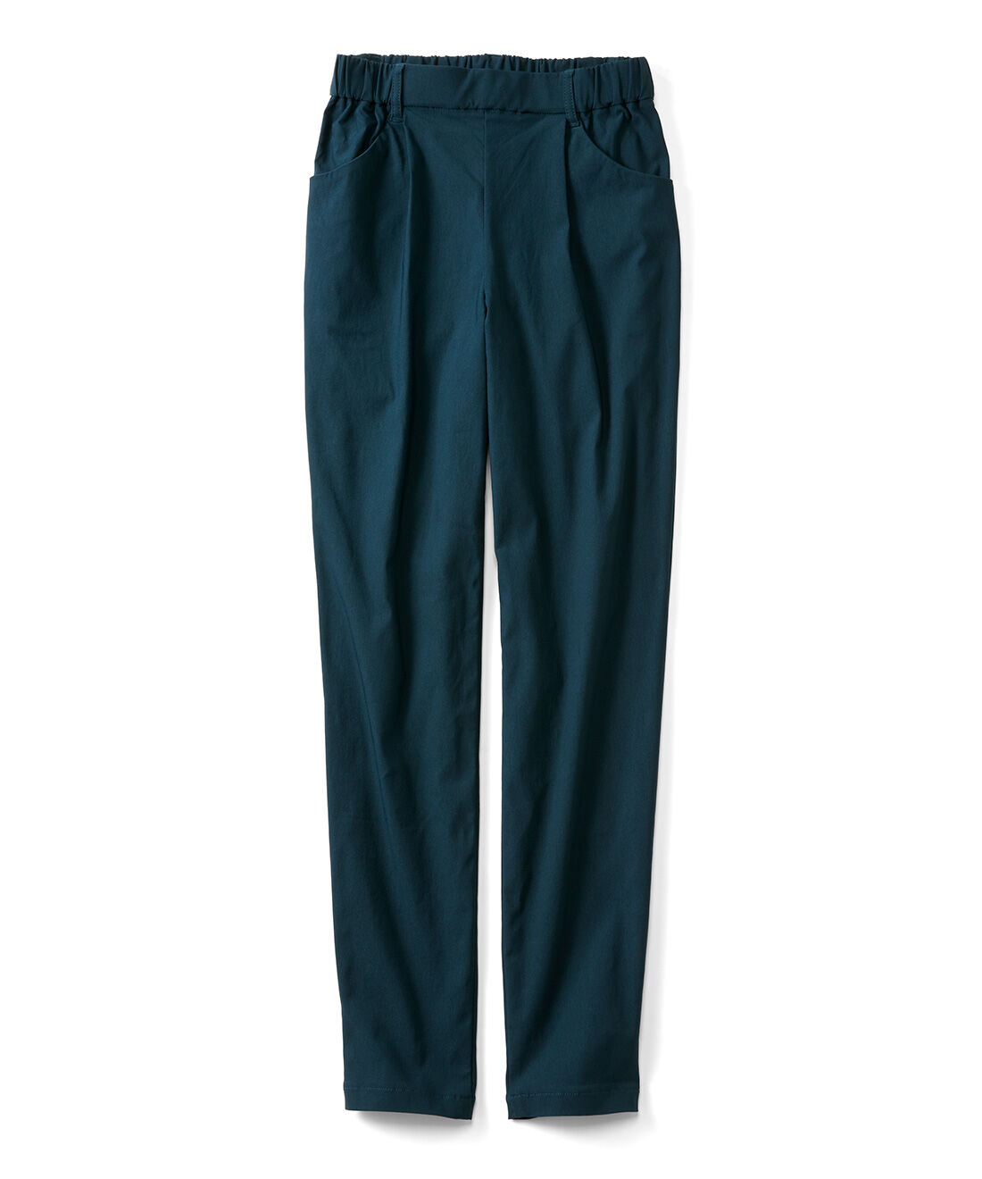 Live in comfort［リブインコンフォート］|リブ イン コンフォート まるではいてないみたい!? ふんわり裏微起毛になった スーパー伸び軽テーパードパンツの会|ブルーグリーン