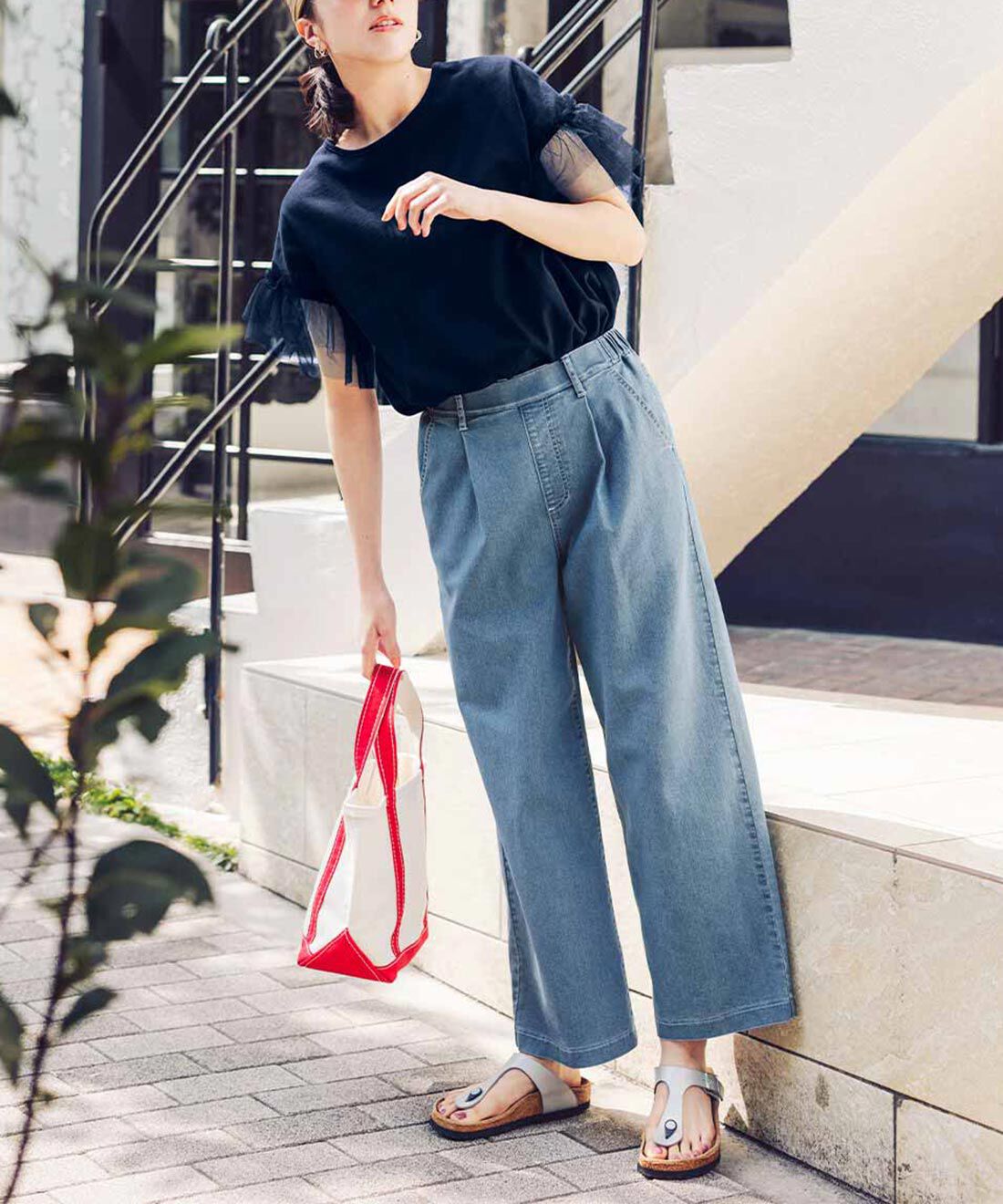 Live in comfort［リブインコンフォート］|リブ イン コンフォート 接触冷感素材のチュール遣いトップスの会