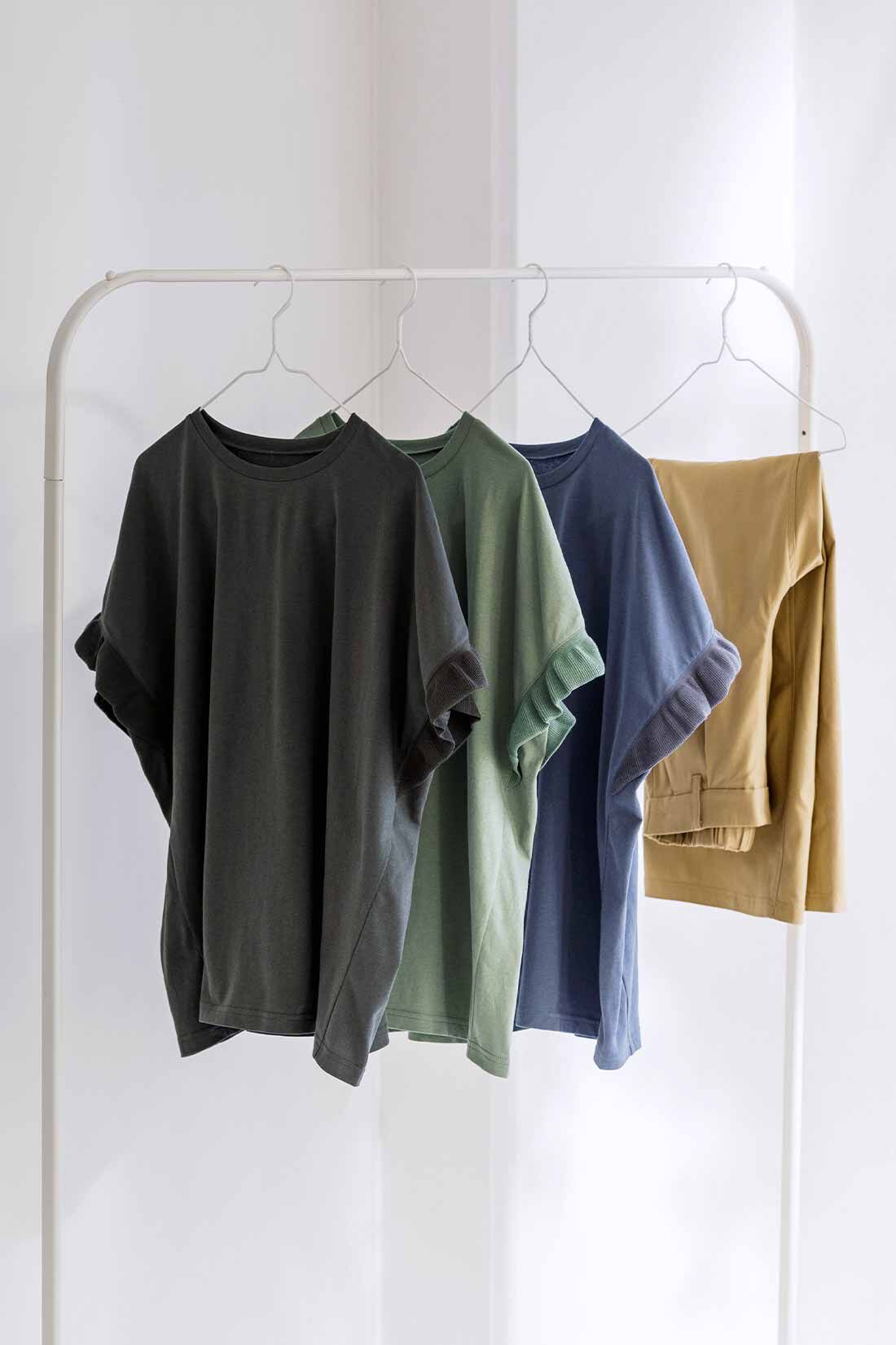 Live in  comfort|リブ イン コンフォート 汗じみ軽減加工の華やぎフリルTシャツの会