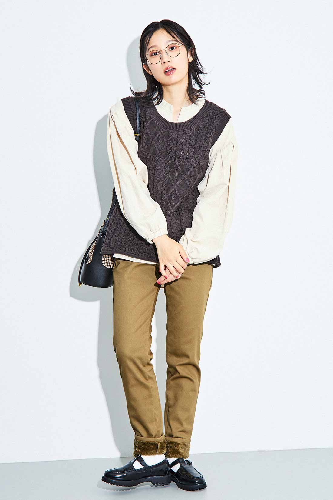 Live in  comfort|リブ イン コンフォート ぬくぬくでしあわせ あったかすっきり裏ボアパンツ
