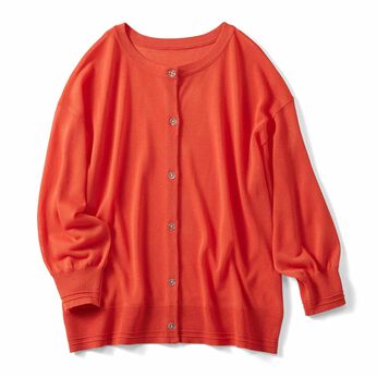 Live in  comfort | シャリ感涼やかニットカーデ〈ＯＲ〉リブイン