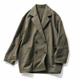 Live in  comfort | 栞里ちゃん 撥水 ＵＶカット アクティブ コクーン ジャケット カーキ
