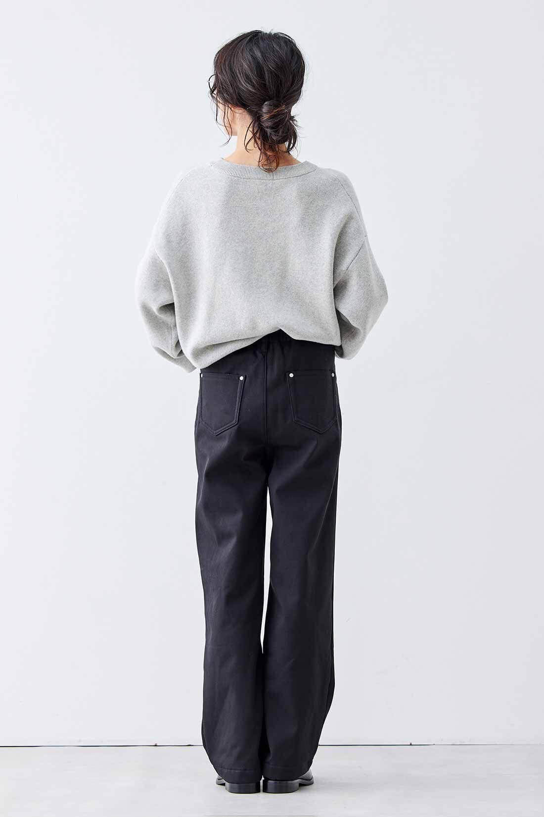 Live in  comfort|リブ イン コンフォート ぬくぬくでしあわせ ゆったりはける裏ボアワイドパンツ【まとめ買いキャンペーン】