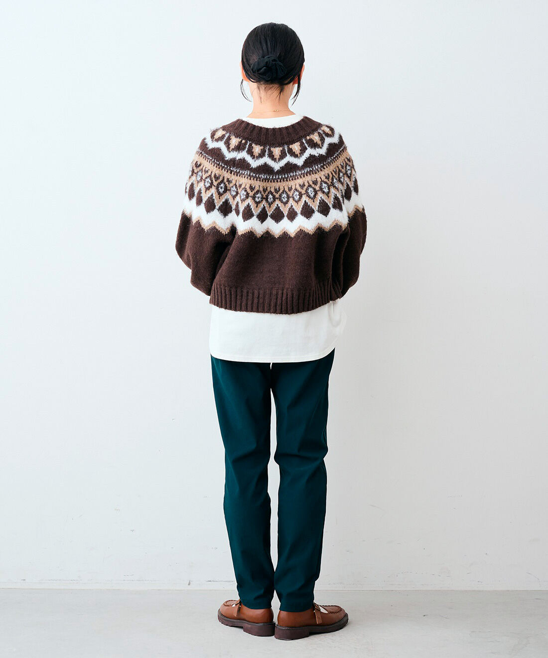 Live in comfort［リブインコンフォート］|リブ イン コンフォート まるではいてないみたい!? ふんわり裏微起毛になった スーパー伸び軽テーパードパンツの会|モデル身長：163cm　着用サイズ：MT