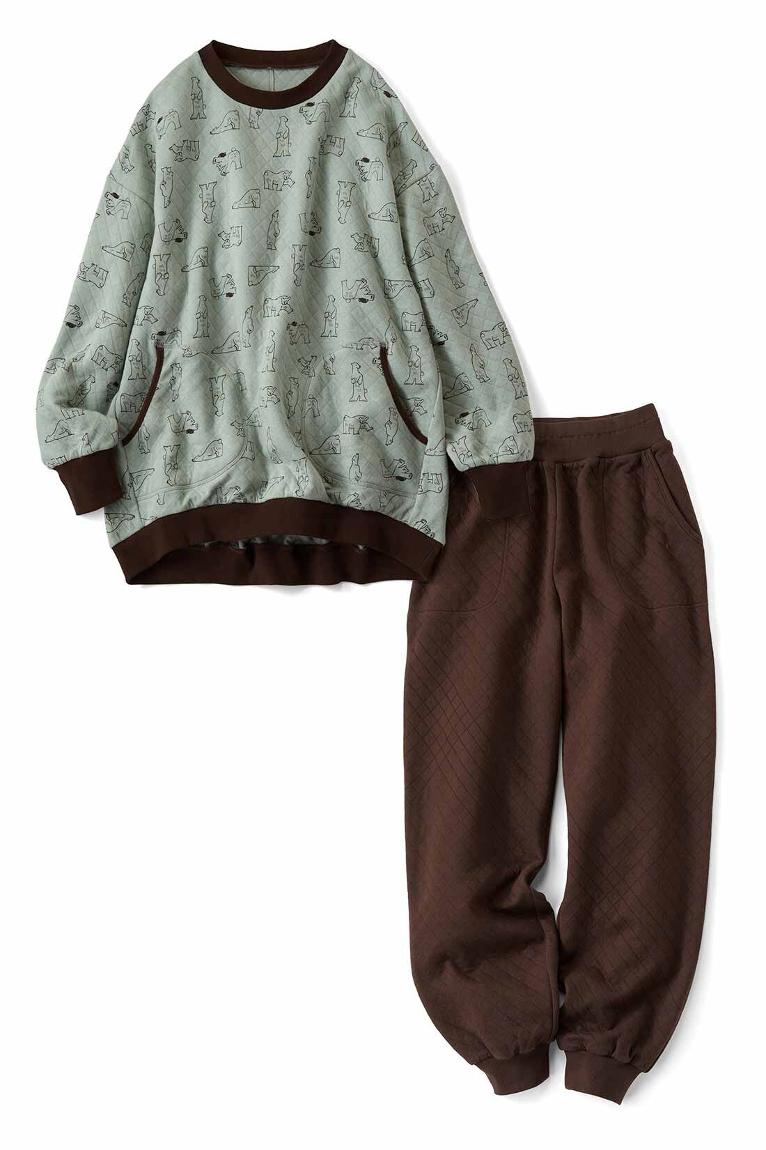 Live in comfort［リブインコンフォート］|旭山動物園・ボルネオの森応援商品　リブ イン コンフォート　ホッキョクグマと一緒にすやすや　ふんわりやさしいコットンのキルティングパジャマ
