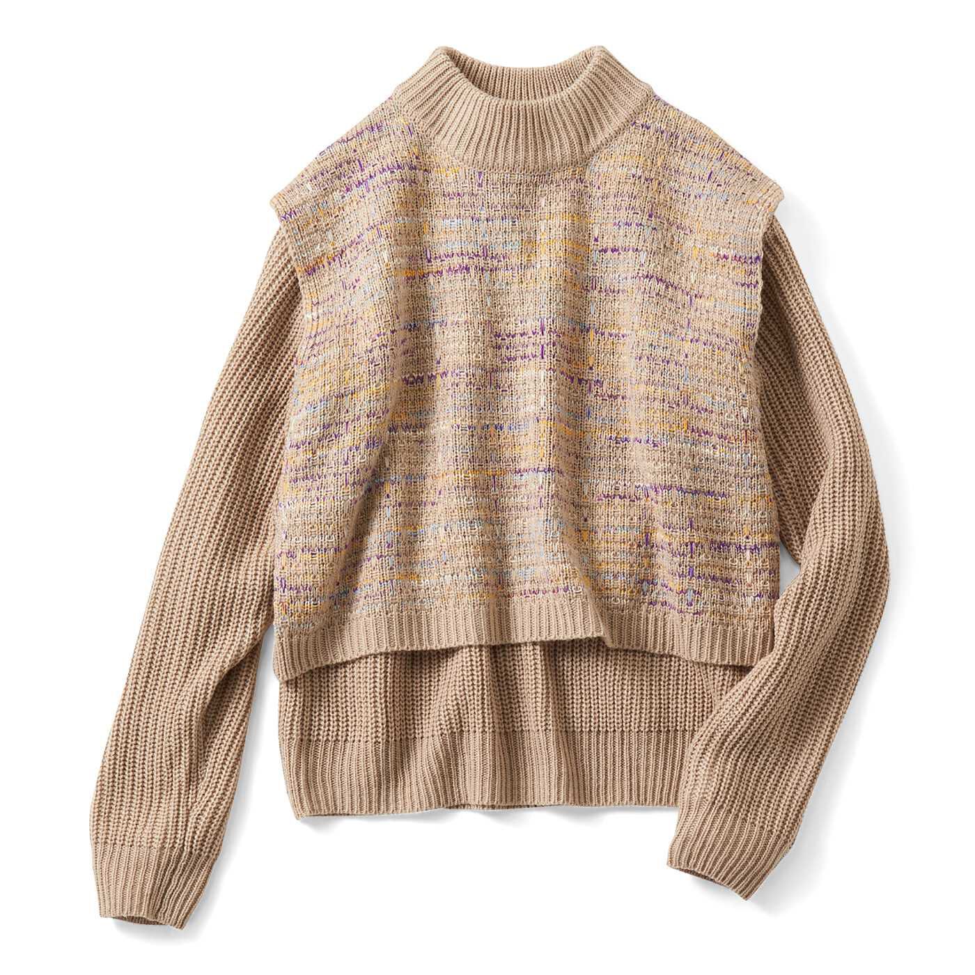 美品　アパルトモン　ドゥーズィエムクラス コットンニット　ベスト　あぜ編み　F 美品✨ミューズドゥドゥーズィエムクラス カシミアアゼベスト