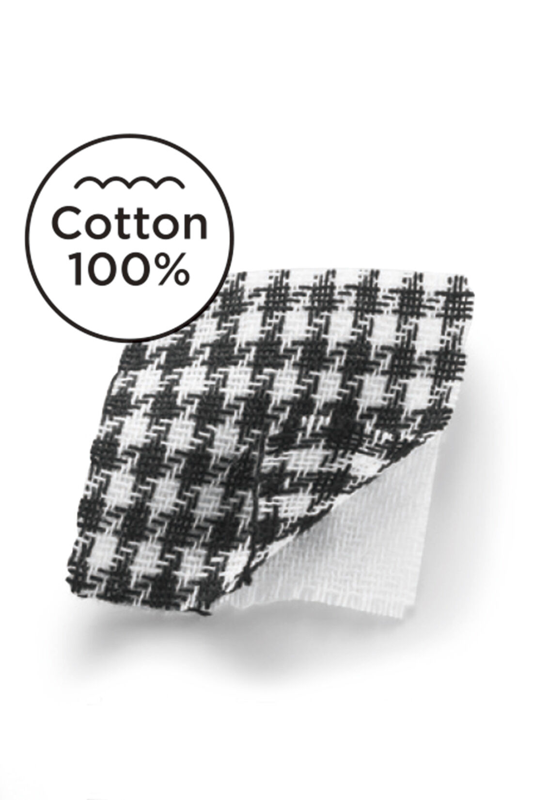 Live in  comfort|Live love cottonプロジェクト　リブ イン コンフォート　シンプルライフ研究家 マキさんとつくった ダブルガーゼのオーガニックコットンワンピース〈チドリ〉|オーガニックコットン100％のダブルガーゼ素材。無地ライクな先染め千鳥格子柄です。