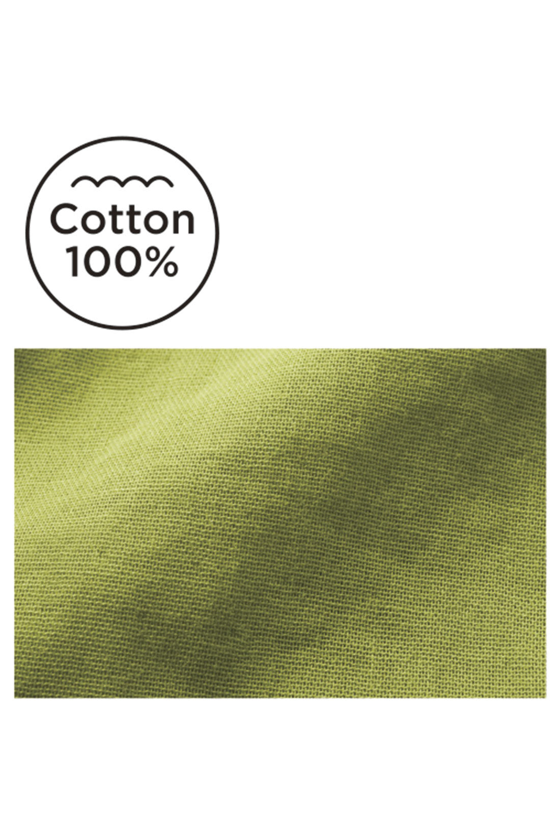 Live in  comfort|Live love cottonプロジェクト　リブ イン コンフォート　やわらかダブルガーゼにうっとり オーガニックコットンの上品フレンチブラウス〈ライムグリーン〉|洗うたびにくったり感が増す、やわらかなダブルガーゼ素材。