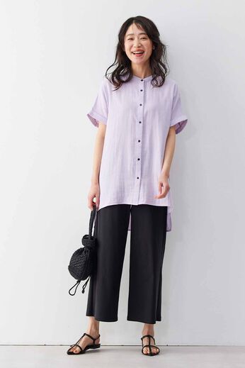Live in comfort［リブインコンフォート］ | 軽やかＷＧ上品フレンチブラウス〈ＬＰＵ〉リブイ