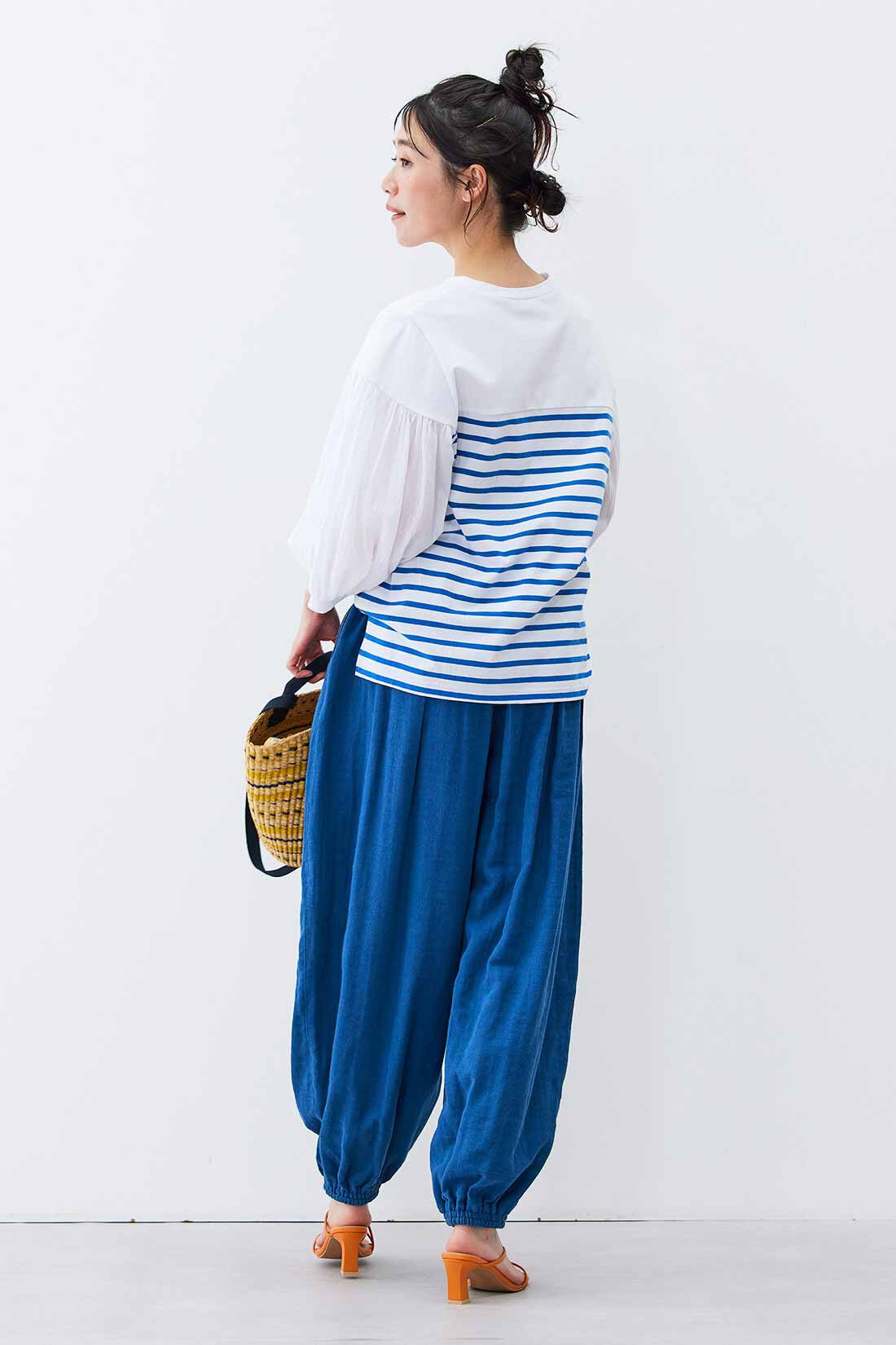 Live in comfort［リブインコンフォート］|Live love cotton（R）プロジェクト リブ イン コンフォート 一枚でサマになる袖布はく ボーダートップスの会