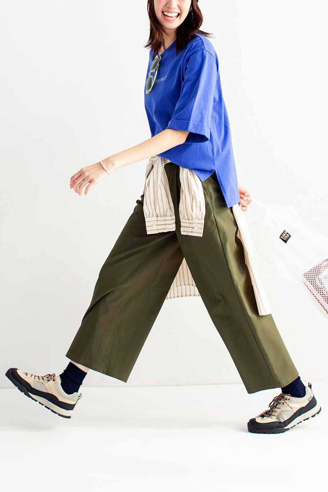 Live in  comfort|リブ イン コンフォート ぐーんと伸びてノンストレス！ すっきり美脚な スーパー伸び軽ガウチョパンツの会