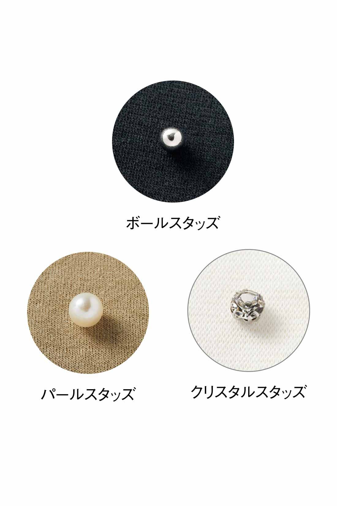 Live in comfort［リブインコンフォート］|リブ イン コンフォート キラキラな立体ビジューと揺れるヘムラインのカットソートップスの会