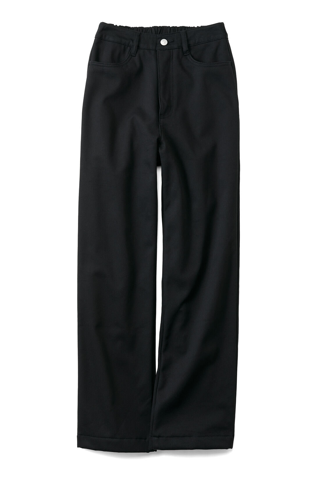 Live in  comfort|リブ イン コンフォート ぬくぬくでしあわせ ゆったりはける裏ボアワイドパンツ【まとめ買いキャンペーン】|〈ブラック〉