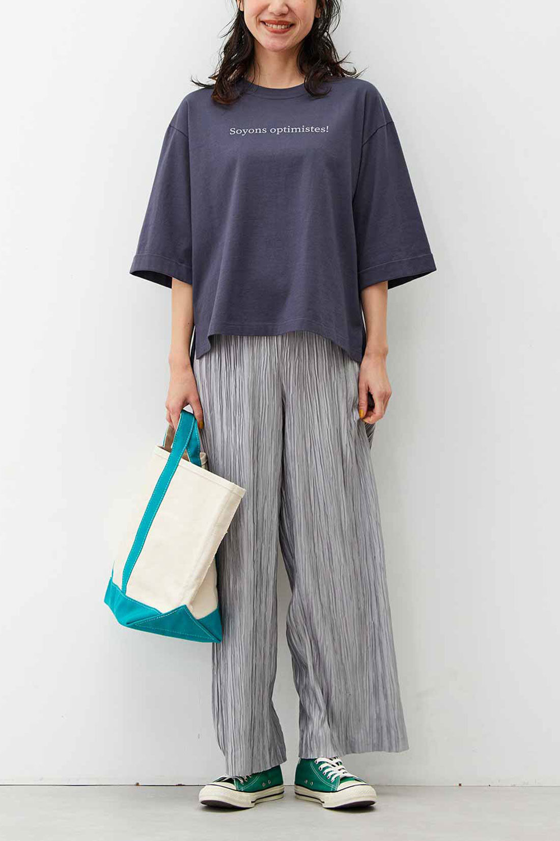 Live in comfort［リブインコンフォート］|リブ イン コンフォート 地中海育ちのトルコオーガニックコットンＴシャツ〈チャコール〉