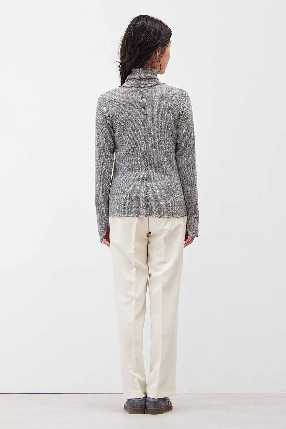 Live in  comfort|リブ イン コンフォート オンでもオフでも週7活躍！ きれいだねパンツ〈ワイドストレート〉〈アイボリー〉