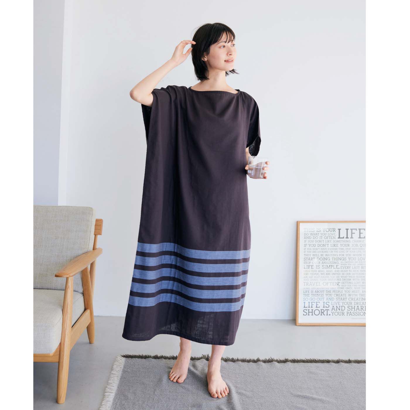 新品　福田麻琴さんコラボ リブ素材のスイムウェア3点セット Sサイズ IEDIT[イディット] 福田麻琴さんコラボ リブ素材のスイムウェア3