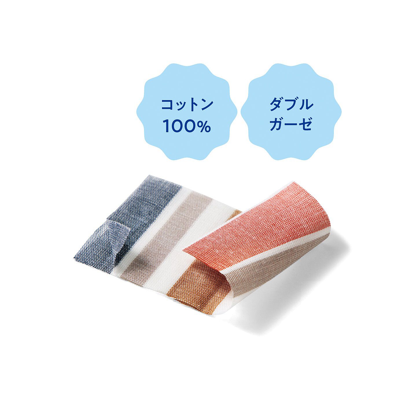 flufeel［フラフィール］|お風呂上がりから寝るまでさわやか　ダブルガーゼが心地いい　着るバスタオル〈ユニセックスストライプ／ロング〉の会