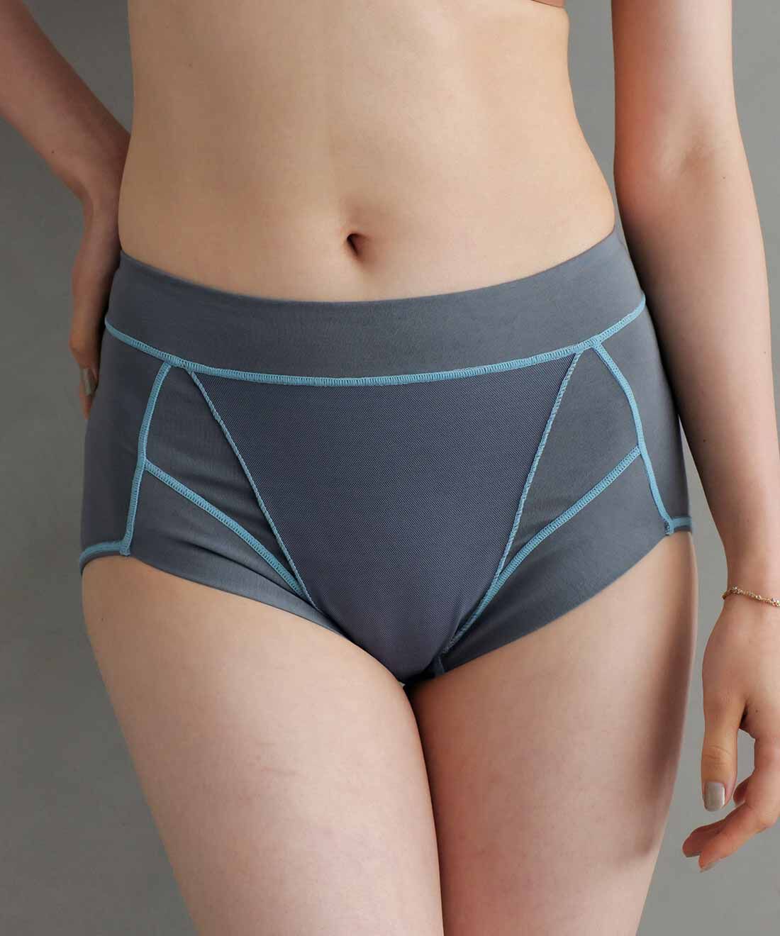 flufeel|骨盤底筋引き上げサポート 肌当たりも考えた バイカラー綿混ショーツの会