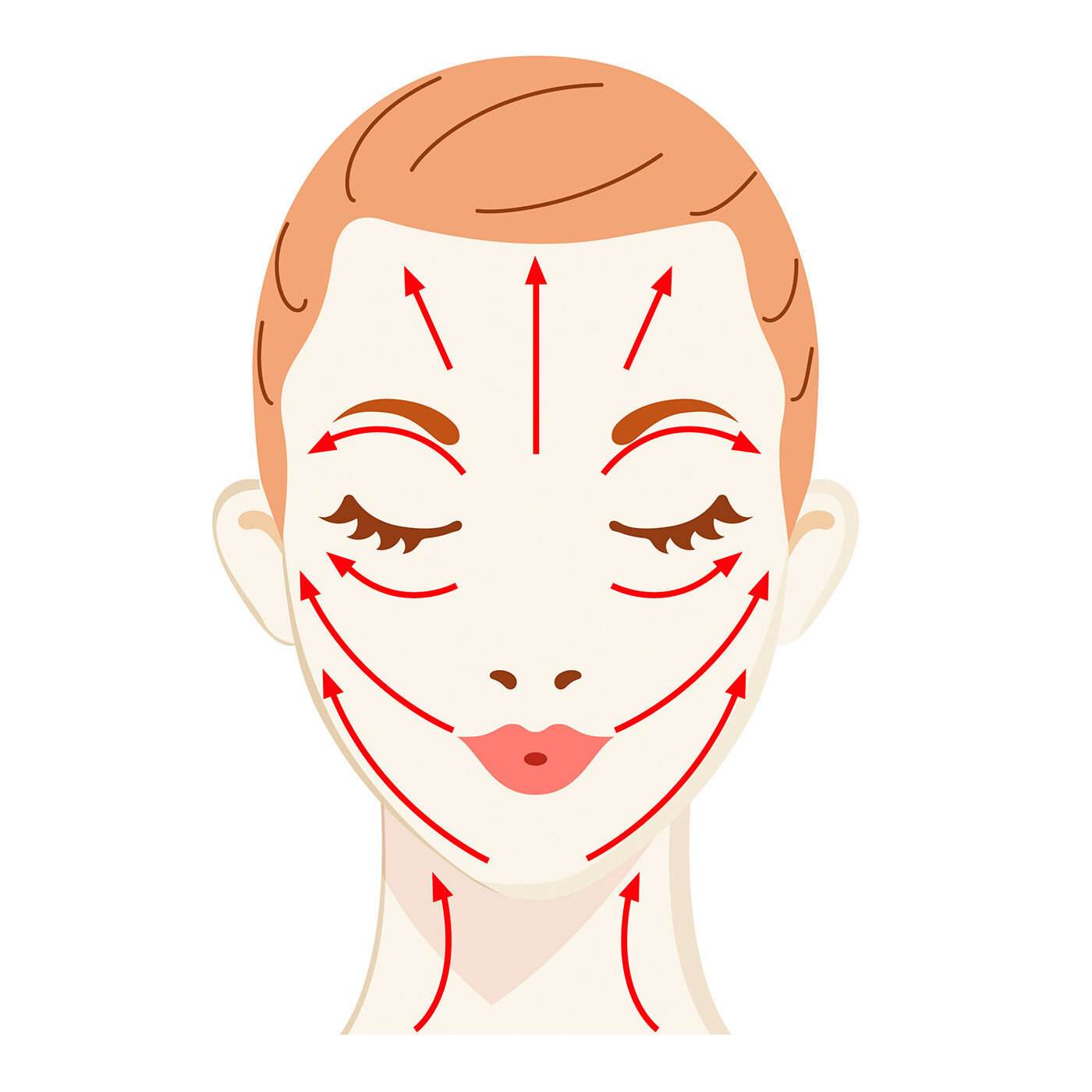 flufeel|しわを目立たなく見せ若々しい美肌印象へ サーメージトーンアップリフティングバーム|カッサ型になっているのでフェイスラインや目もとのカーブに沿いやすく使いやすい形状。引き上げるように塗ることでフェイスケアもできます。
