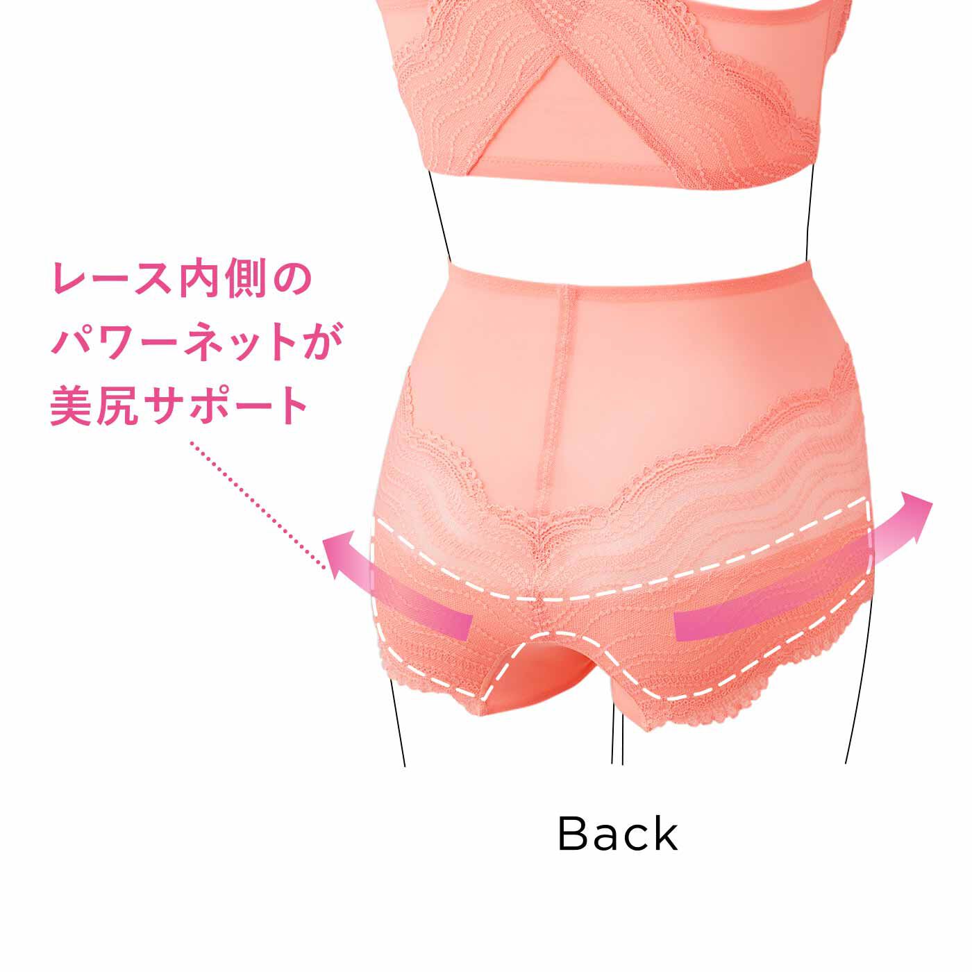 flufeel|丹田意識でからだ美バランスヒップサポートヨガ気分ショーツ〈レース〉