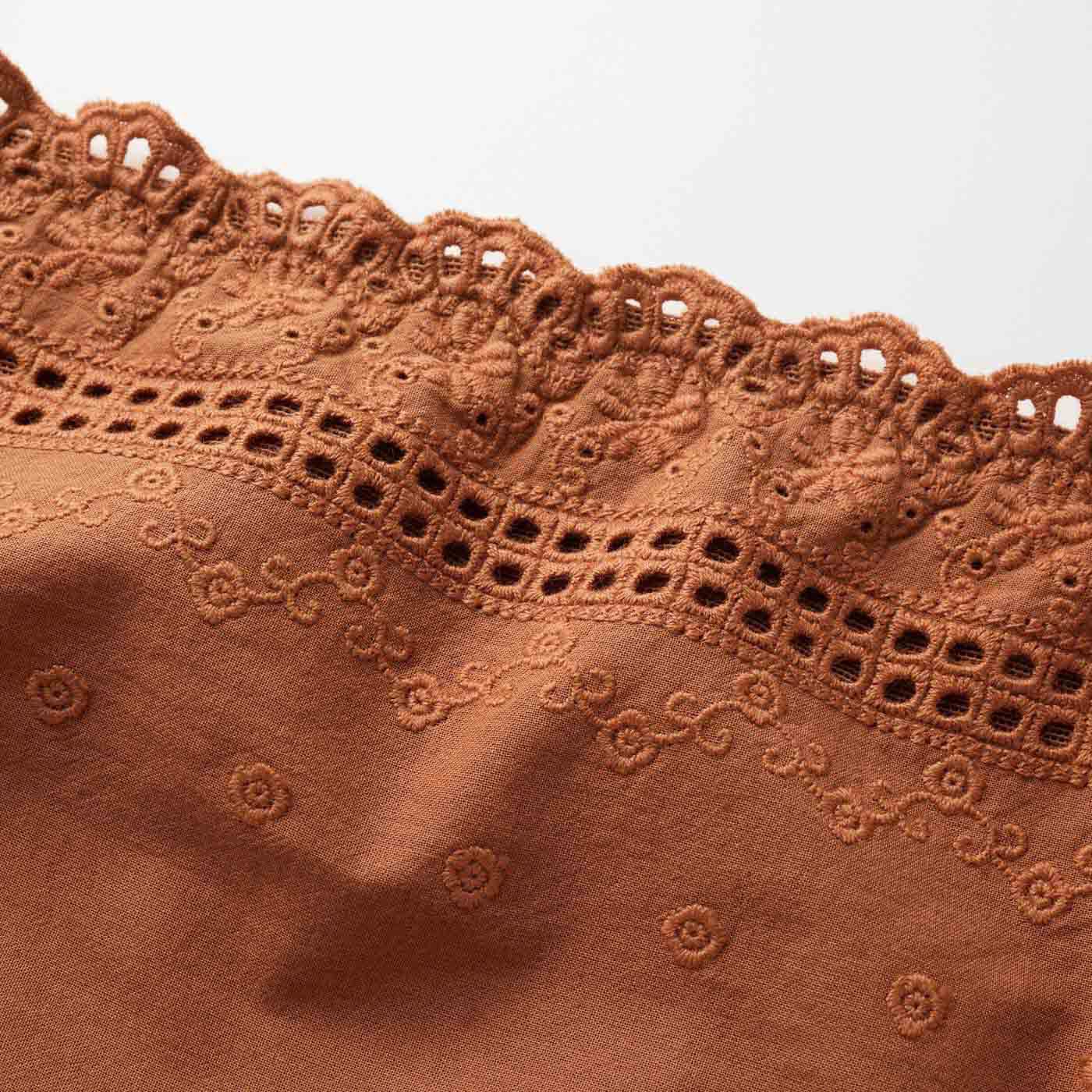flufeel［フラフィール］|ボリュームおさえて フラットブラ〈彩りコットン〉の会|まるでお洋服のようなカラーとコットン地の刺しゅうレース。