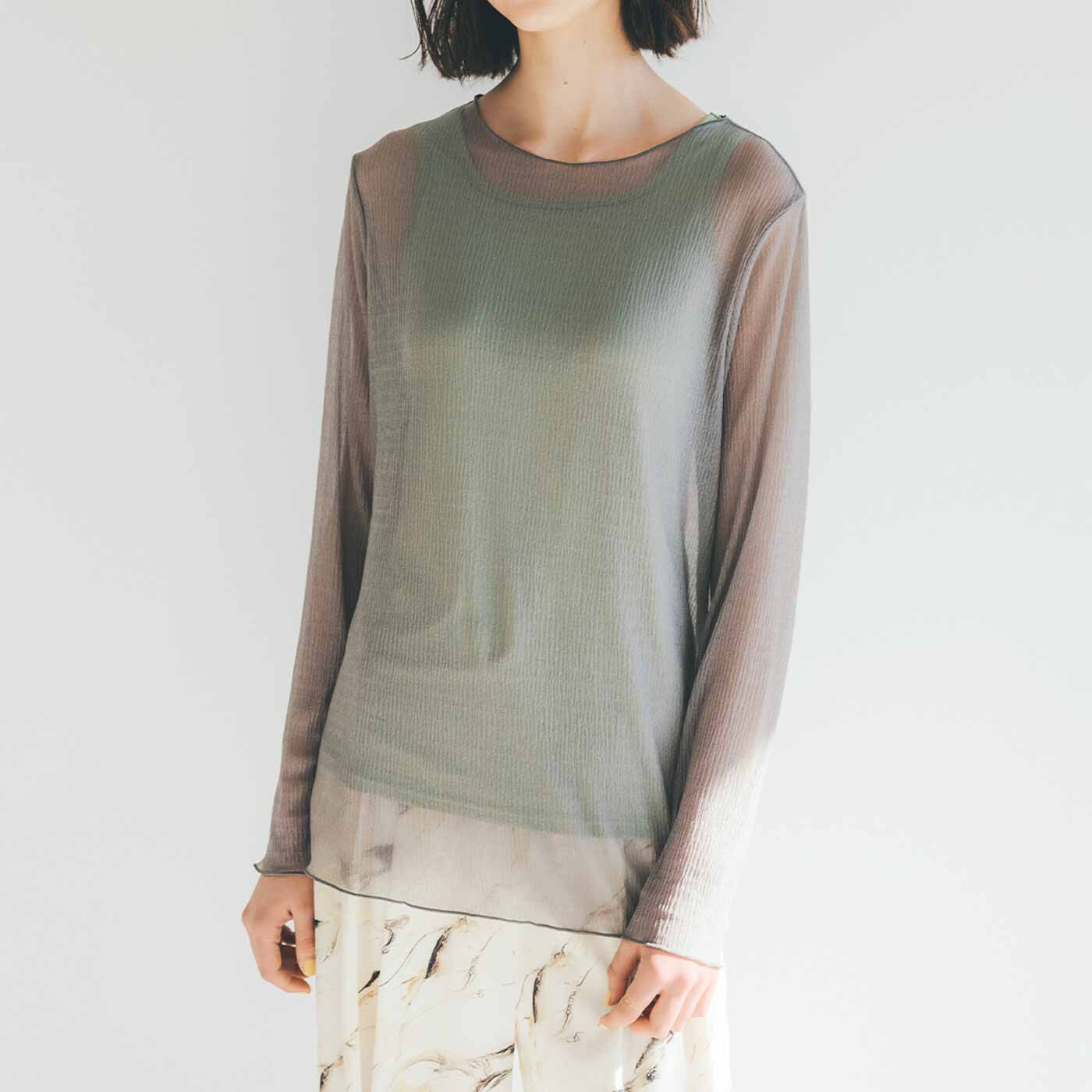 flufeel［フラフィール］|陽射（ひざ）しが織りなす陰影 コーデがこなれるシアートップス＆ブラインナーセットの会