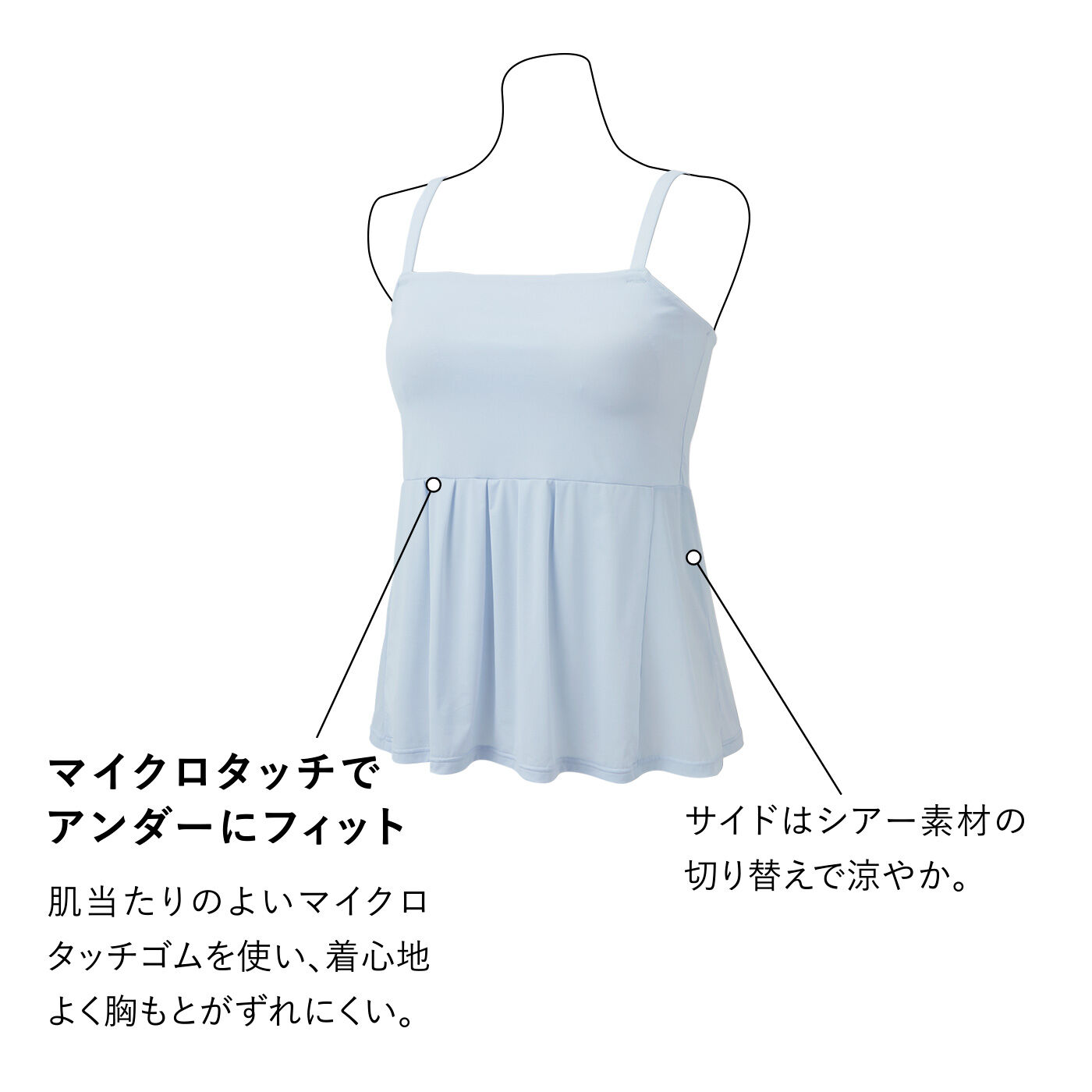 flufeel［フラフィール］|化粧水心地の 軽やかにはためく 基礎化粧ブラキャミの会