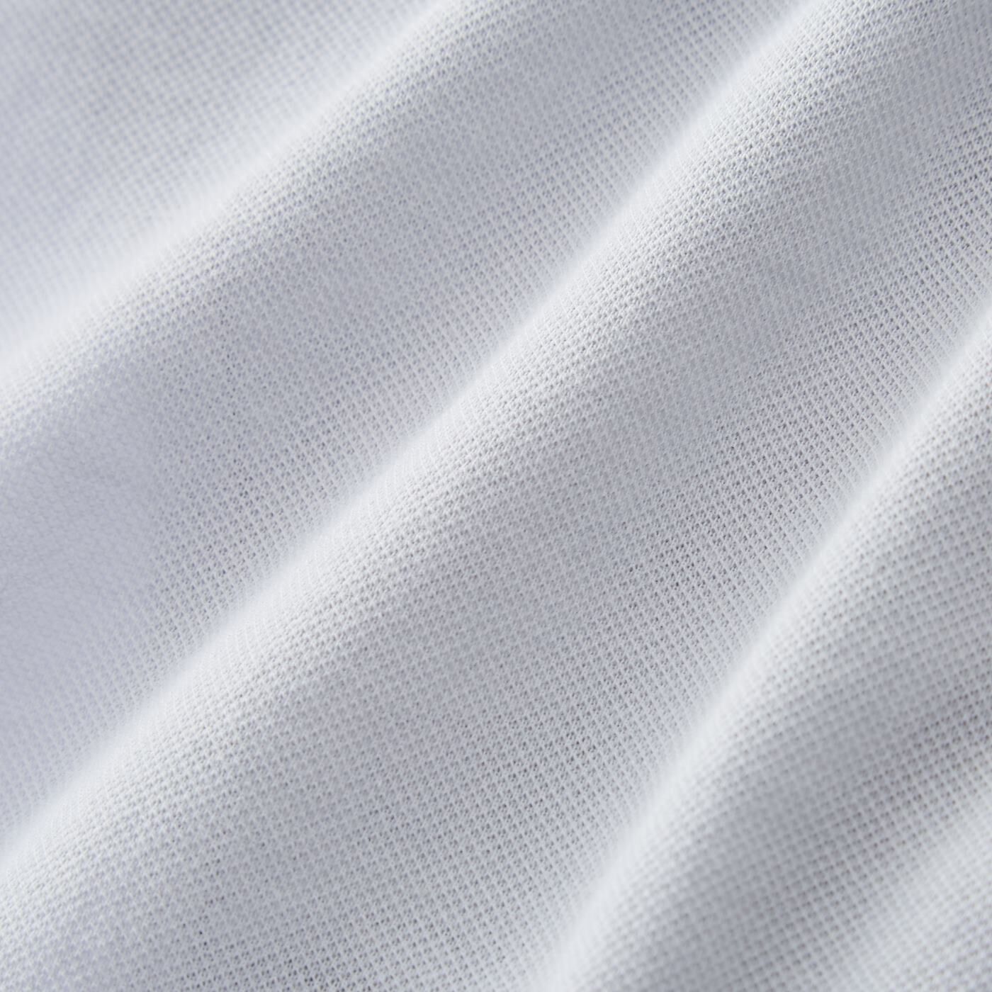 flufeel|表も裏も綿１００％でさらり軽やか　ハーフトップブラ＜３Ｌ＞の会|軽量感のある綿100％のかのこ素材。むれにくく、さらっとした肌ざわり。