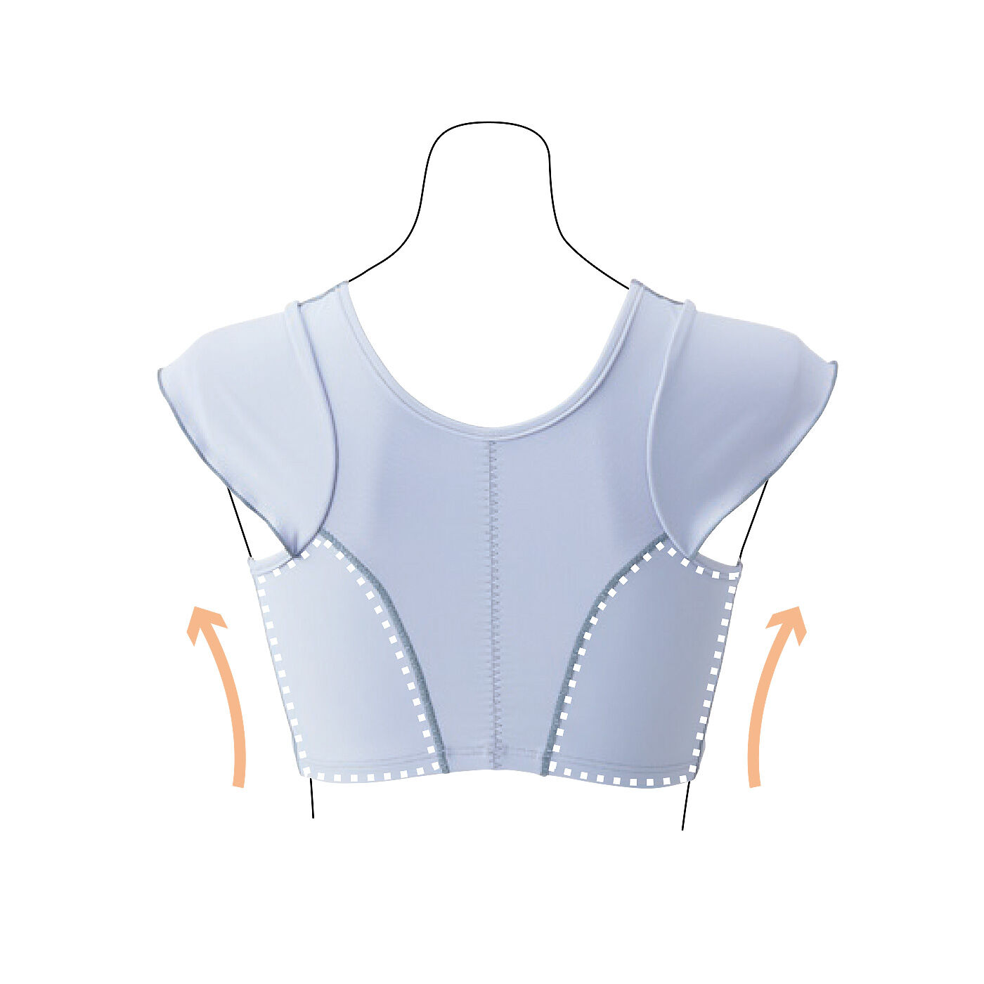 flufeel［フラフィール］|la farfaモデルあいまるさんとflufeelコラボ すっきり軽～い♪ 毎日着けたくなる らくがうれしいノンワイヤーブラの会|Back　わき肉にフィット＆サポートですっきり印象に。