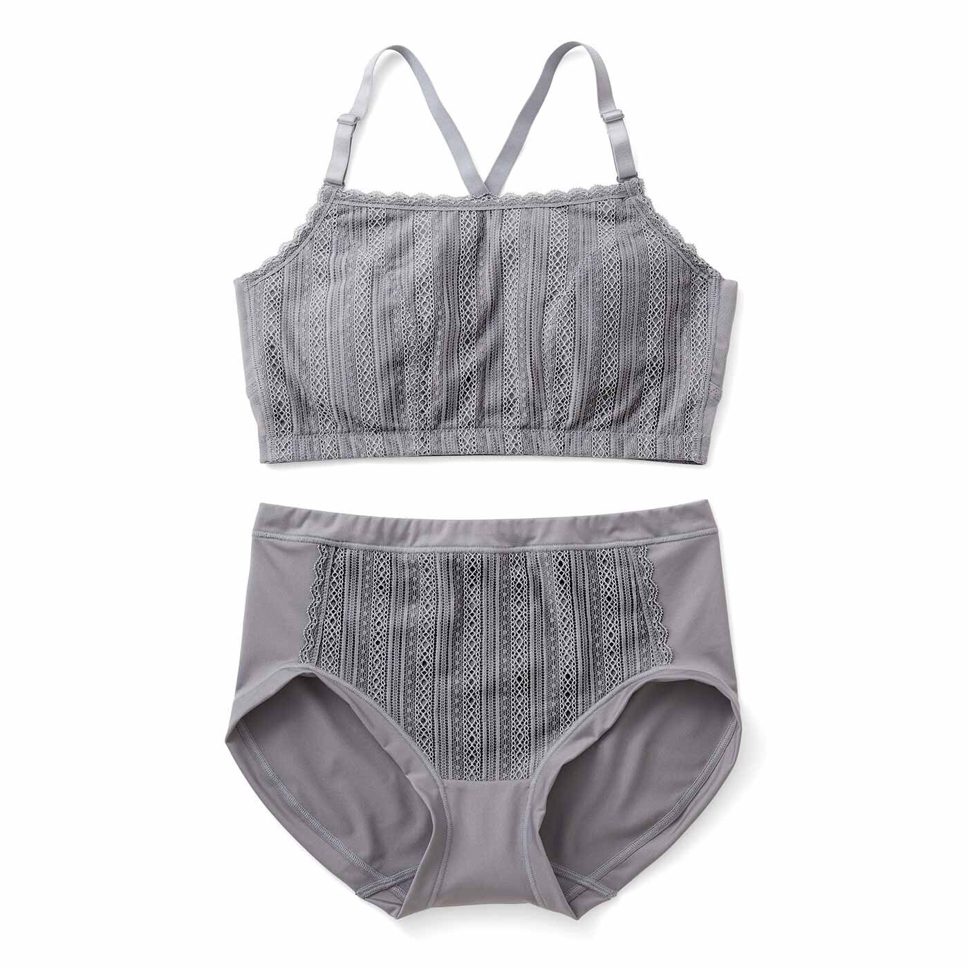 flufeel［フラフィール］|スラっとピン！ ヨガ気分×フラットブラ＆ショーツ for Workの会|〈グレー〉